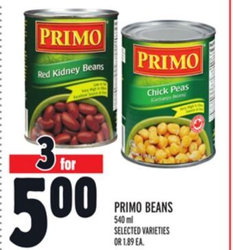 Metro Primo beans offer