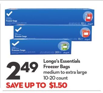 Longo's Longo's essentials freezer bags offer