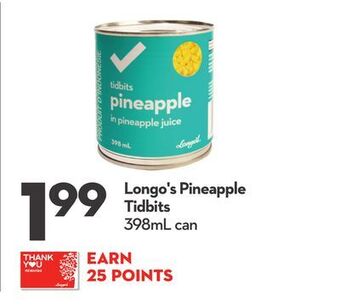 Longo's Longo's pineapple tidbits offer