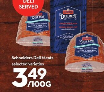 Longo's Schneiders deli meats offer