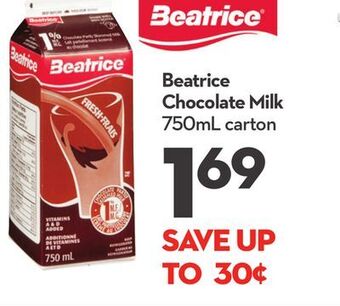 Longo's Beatrice chocolate milk offer
