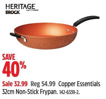 Canadian Tire Heritage the rock copper essentials 32cm non-stick frypan offer