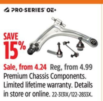 Canadian Tire Pro-series premium chassis components offer