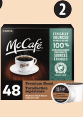 Canadian Tire Selected mccafe and starbucks k-cup pods offer