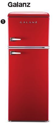 Canadian Tire Galanz 7.6 cu-ft red retro fridge offer