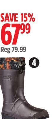 Canadian Tire Kamik bushmaster 100% waterproof hunting boots offer