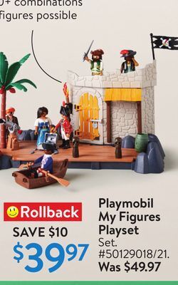 Walmart Playmobil my figures playset offer