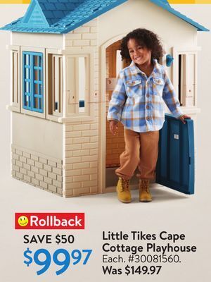 Walmart Little tikes cape cottage playhouse offer