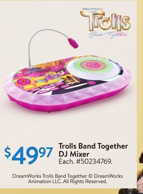 Walmart Trolls band together dj mixer offer