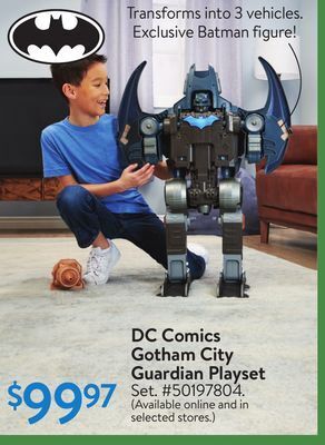 Walmart Dc comics gotham city guardian playset offer