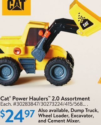 Walmart Cat power haulers 2.0 assortment offer