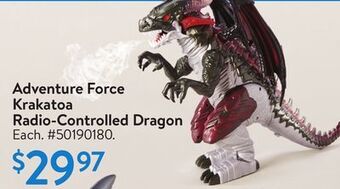 Walmart Adventure force krakatoa radio-controlled dragon offer