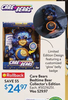Walmart Care bears bedtime bear collector's edition offer