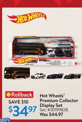 Walmart Hot wheels premium collector display set offer