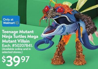 Walmart Teenage mutant ninja turtles mega mutant villain offer