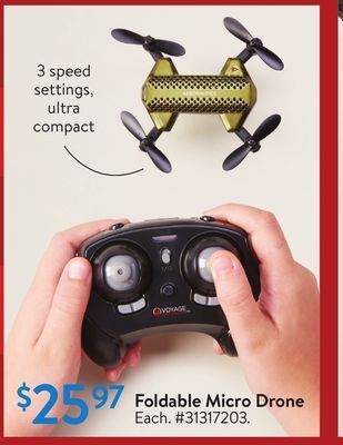 Walmart Foldable micro drone offer