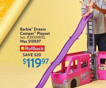 Walmart Barbie dream camper playset offer