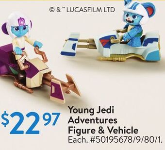 Walmart Young jedi adventures figure & vehicle offer