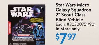 Walmart Star wars micro galaxy squadron 2 scout class blind vehicle offer