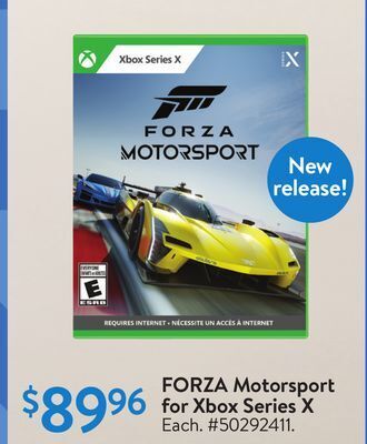 Walmart Forza motorsport for xbox series x offer