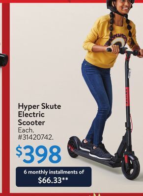 Walmart Hyper skute electric scooter offer