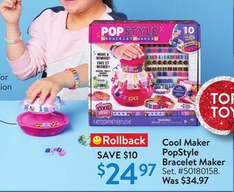 Walmart Cool maker popstyle bracelet maker offer