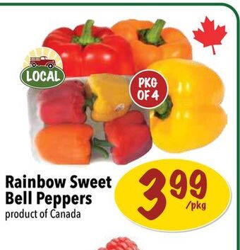 Farm Boy Rainbow sweet bell peppers offer