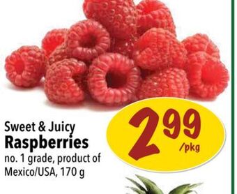 Farm Boy Sweet & juicy raspberries offer