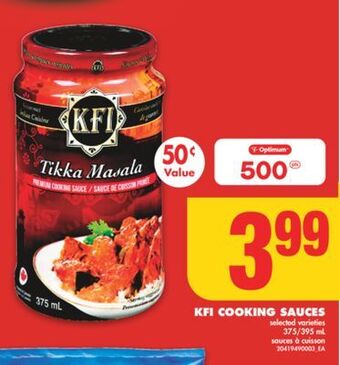 No Frills Kfi cooking sauces, 375/395 ml offer