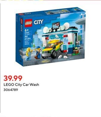 Staples Lego city car wash offer