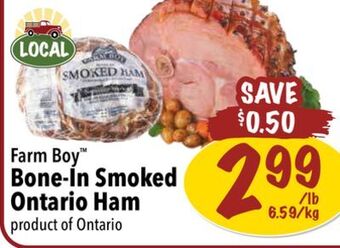 Farm Boy Farm boy bone-in smoked ontario ham offer