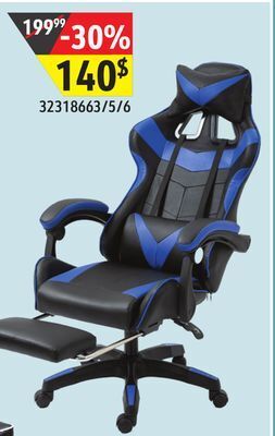 Sushi Shop Office gaming chair with retractable footrest offer