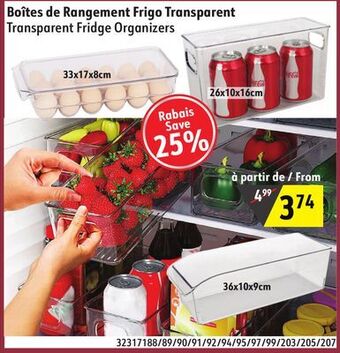 Sushi Shop Transparent fridge organizers offer