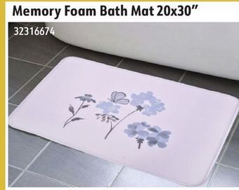 Hart Memory foam bath mat 20x30 offer