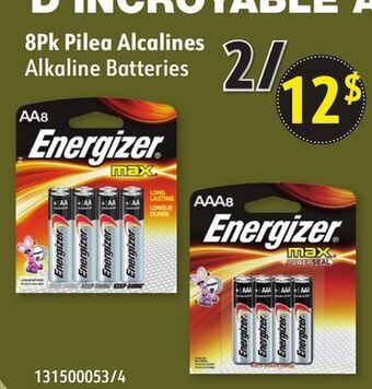 Sushi Shop Energizer alkaline batteries offer