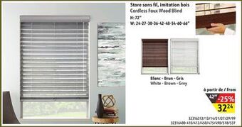 Sushi Shop Cordless faux wood blind offer