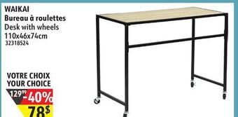 Sushi Shop Desk with wheels offer