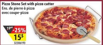 Sushi Shop Pizza stone set with pizza cutter offer