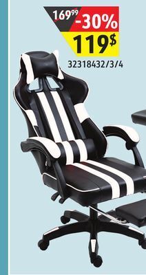 Sushi Shop Office gaming chair with retractable footrest offer