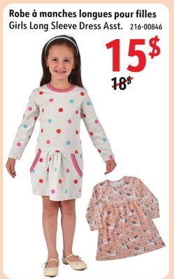 Sushi Shop Girls long sleeve dress asst offer