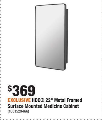 Home Depot Exclusive hdc 22 metal framed surface mounted medicine cabinet offer