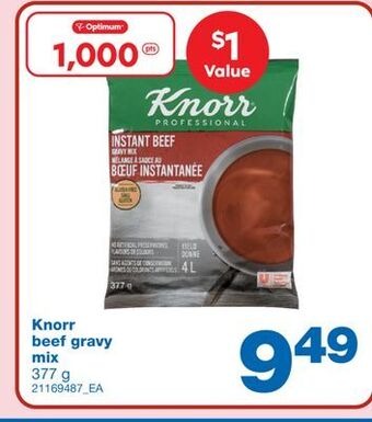 Wholesale Club Knorr beef gravy mix, 377 g offer