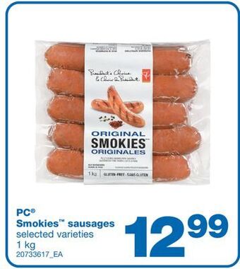 Wholesale Club Pc smokies sausages, 1 kg offer
