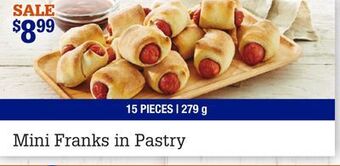 M & M Food Market Mini franks in pastry offer