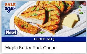 M & M Food Market Maple butter pork chops offer