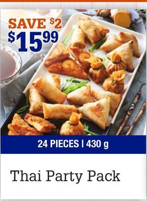 M & M Food Market Thai party pack offer