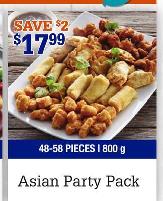 M & M Food Market Asian party pack offer