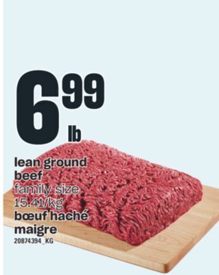 Valu-mart Bœuf haché maigre offer