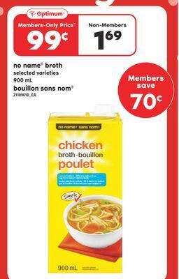Valu-mart Bouillon sans nom, 900 ml offer