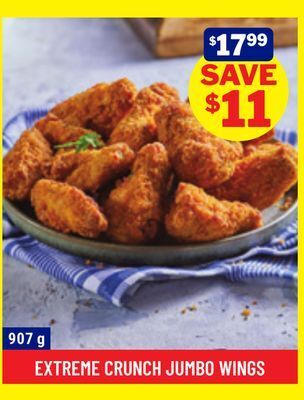 M & M Food Market Extreme crunch jumbo wings offer